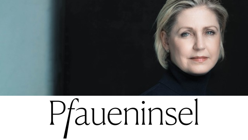 Constante Neumann und Logo Pfaueninsel